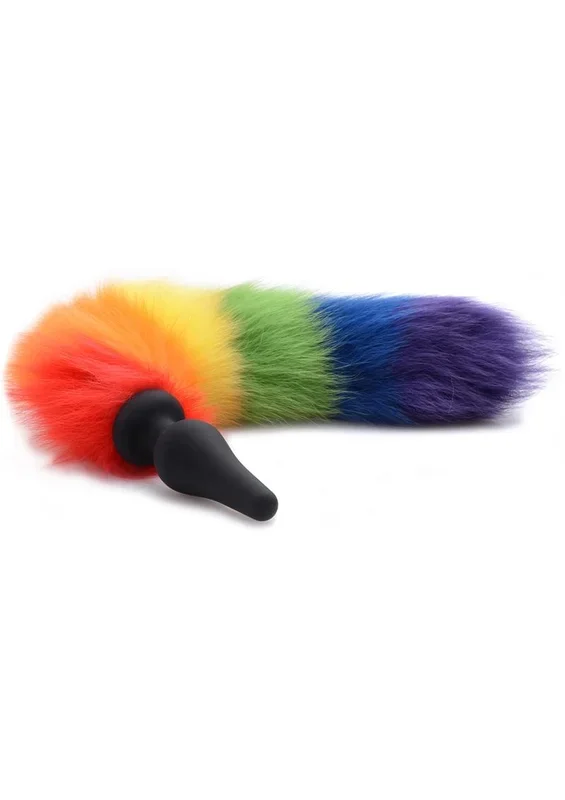 Tailz Rainbow Tail Silicone Colorful Butt Plug