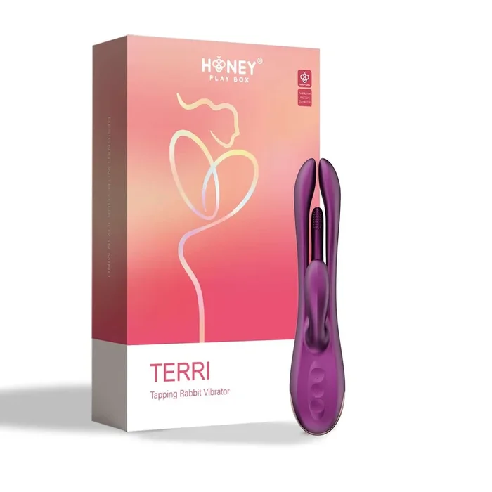 Terri – App Controlled Tapping Rabbit Vibrator – Purple