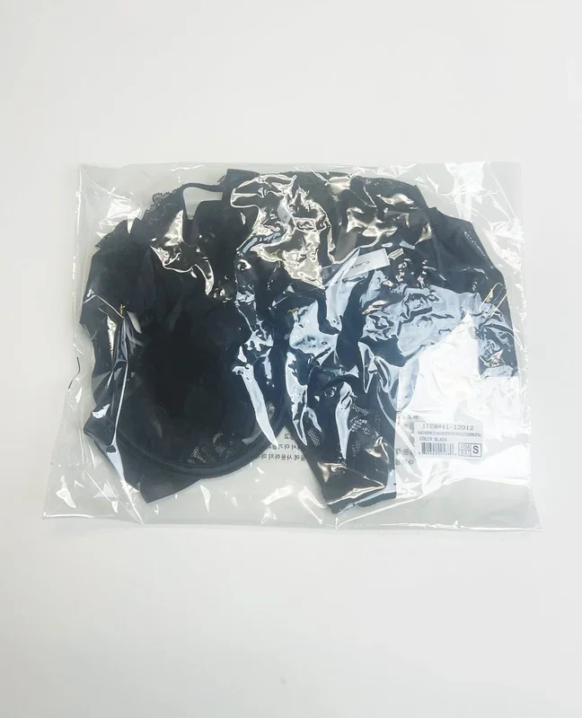 Thalia Mesh & Lace Underwire 3 pc Set – Black XL