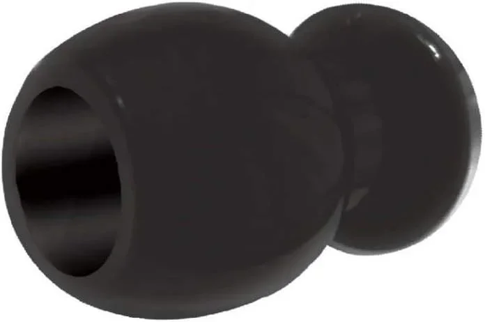 The 9’s Port Hole Hollow Butt Plug Black