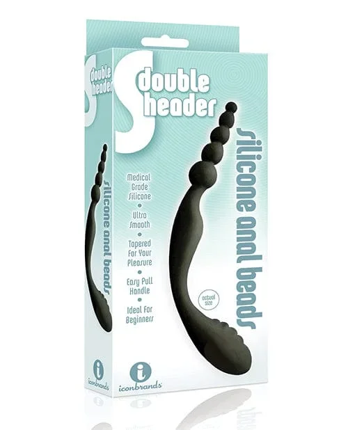 The 9’s S Double Header Double Ended Silicone Anal Beads