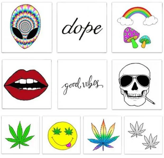 The Good Vibes – Temporary Tattoo Pack