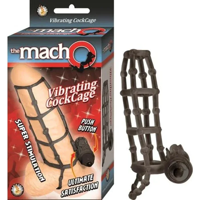 The Macho Vibrating Cockcage – Black