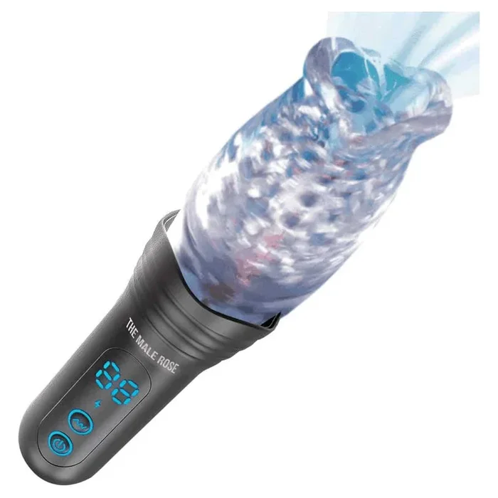The Male Rose Pro Thrusting Vibrating and Rotating Masturbator
