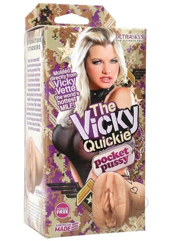 The Vicky Quickie Ultraskyn Pocket Masturbator