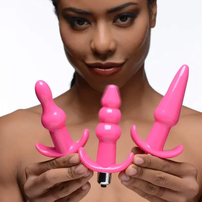 Thrill Trio Anal Plug Set – Pink