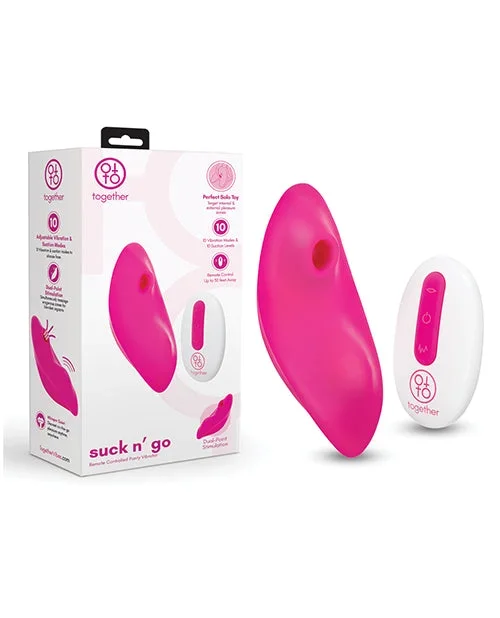 Together Suck N’ Go Remote Controlled Panty Vibrator – Pink