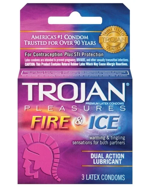 Trojan Fire & Ice Condoms – Box Of 3