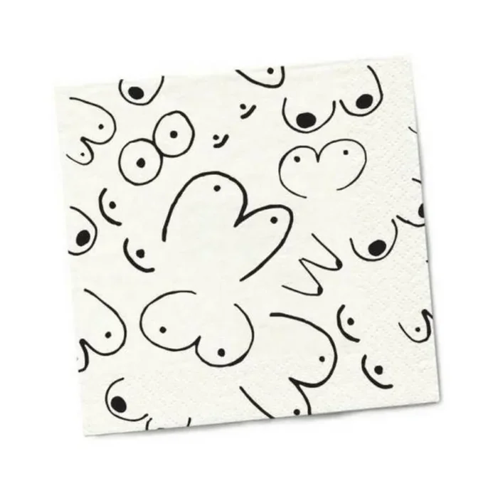 Twisted Wares Boobs Napkins 20-pack