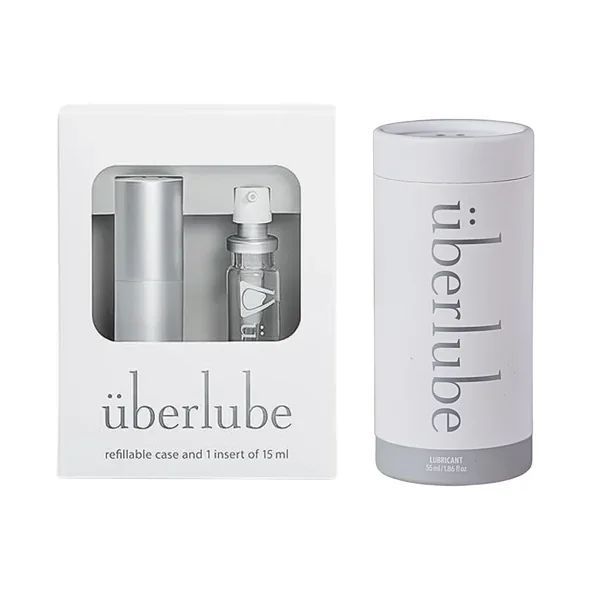 überlube premium lubricant Set of 55ml bottle + Travel Case with 15ml refill