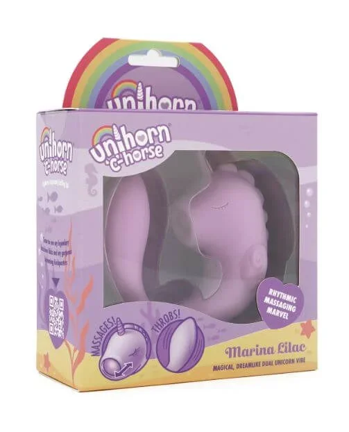 Unihorn Marina Lilac C Horse Rechargeable Silicone Vibrator – Lavender