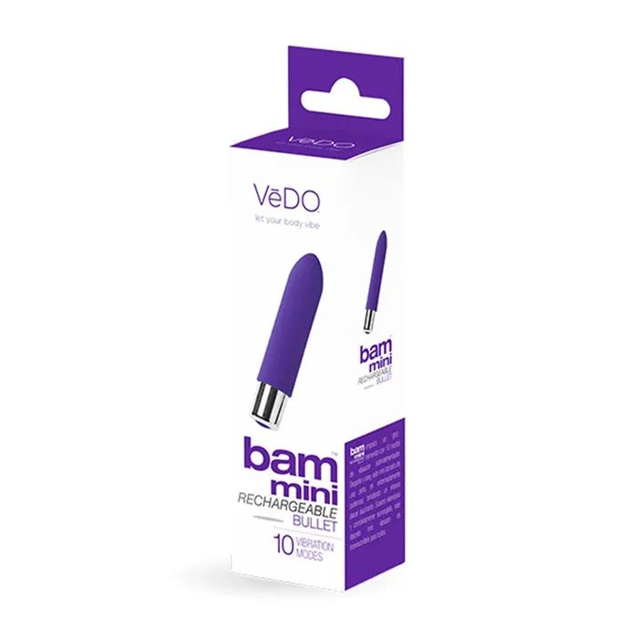 VeDO Bam Mini Rechargeable Bullet Vibe – Indigo