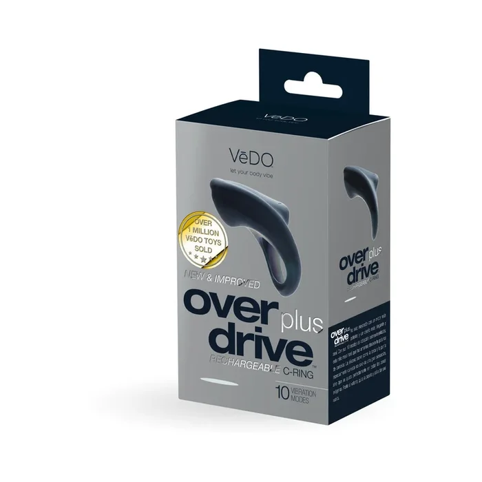 VeDO Overdrive+ Rechargeable Vibrating Ring – Just Black