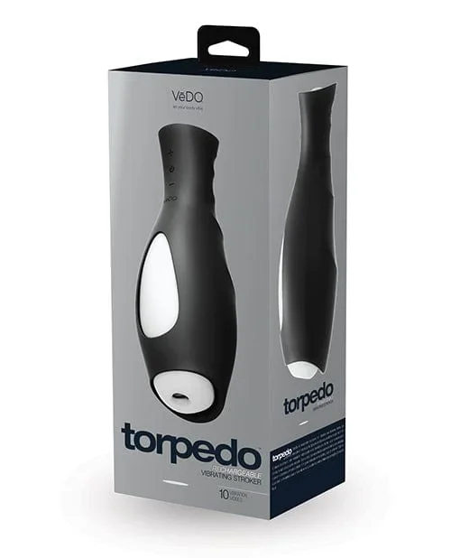 VeDO Torpedo Vibrating Rechargeable Stroker – Just Black