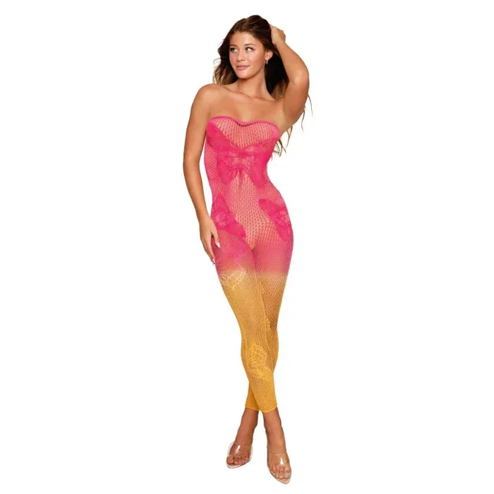 Versatile Bodystocking – One Size – Watermelon/mimosa
