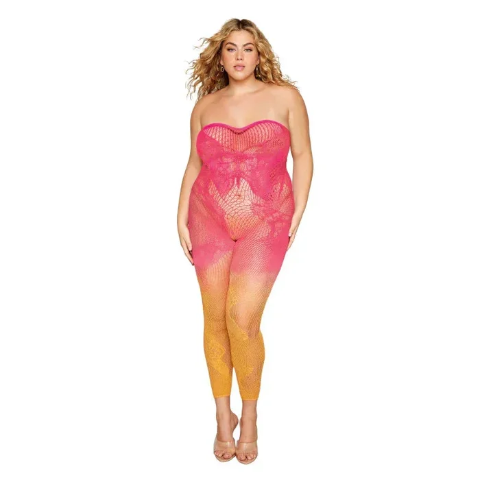 Versatile Bodystocking – Queen Size – Watermelon/mimosa
