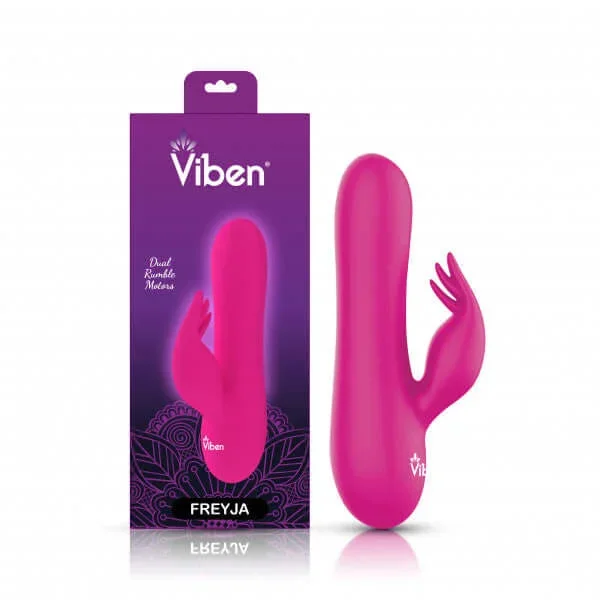 Viben Freyja Hot Pink Intense Mini Rabbit Vibe