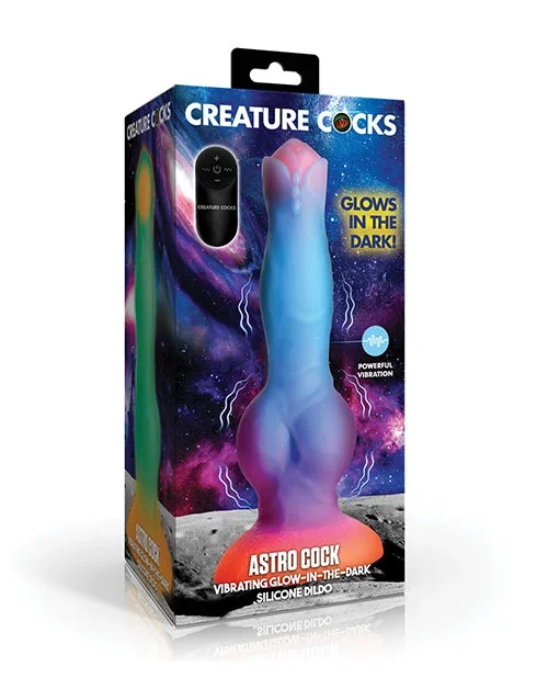 Vibrating Space Cock Glow-in-the-Dark Silicone Dildo with Remote