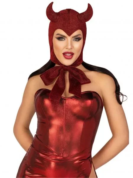 Vintage Devil Bonnet – Red – One Size
