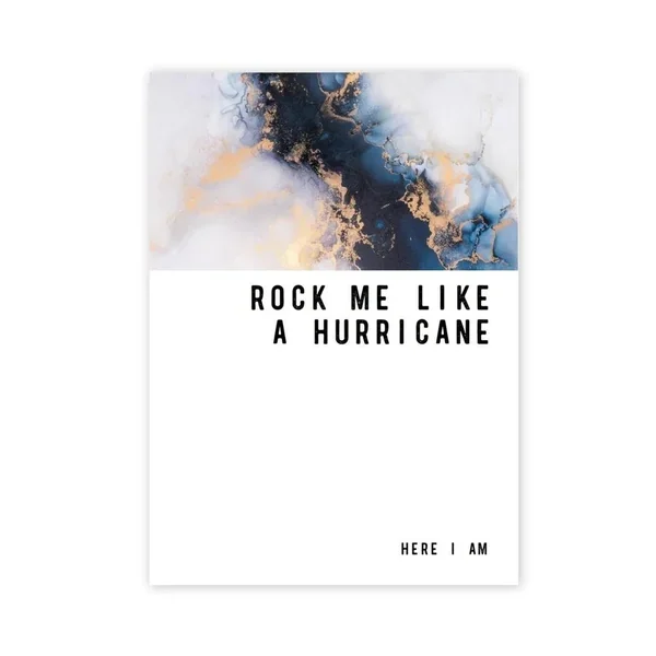 Warm Human Hurricane Greeting Card