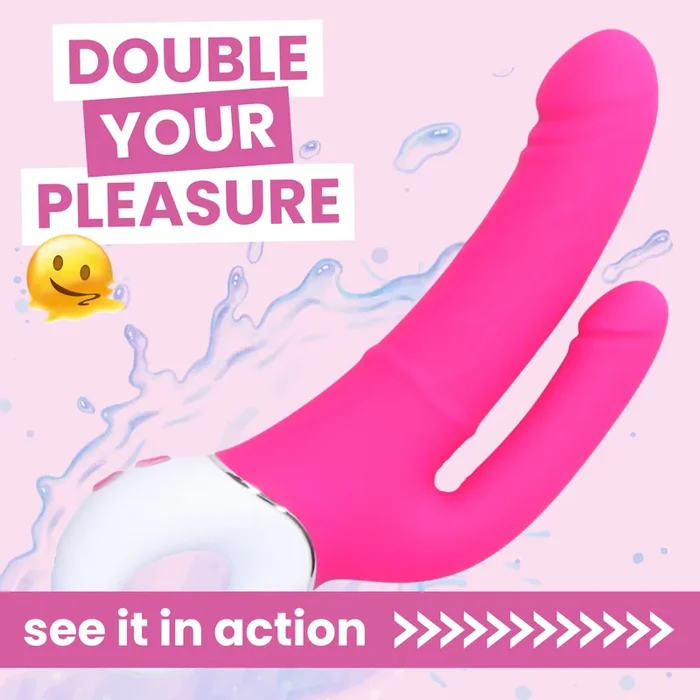 Waterproof Silicone Double Penetrating Vibe – Dual Motors!