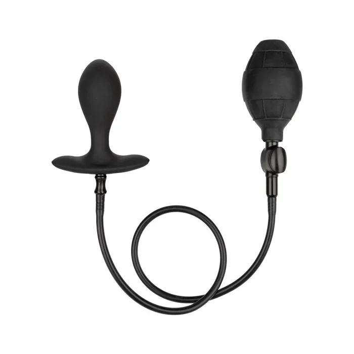 Weighted Silicone Inflatable Plug – Black
