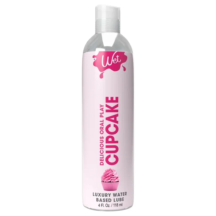 Wet Delicious Water-Based Flavored Oral Lubricant Cupcake 4 Oz
