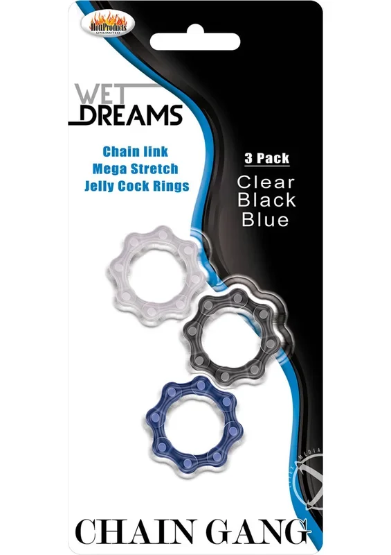 Wet Dreams Chain Gang Cock Rings