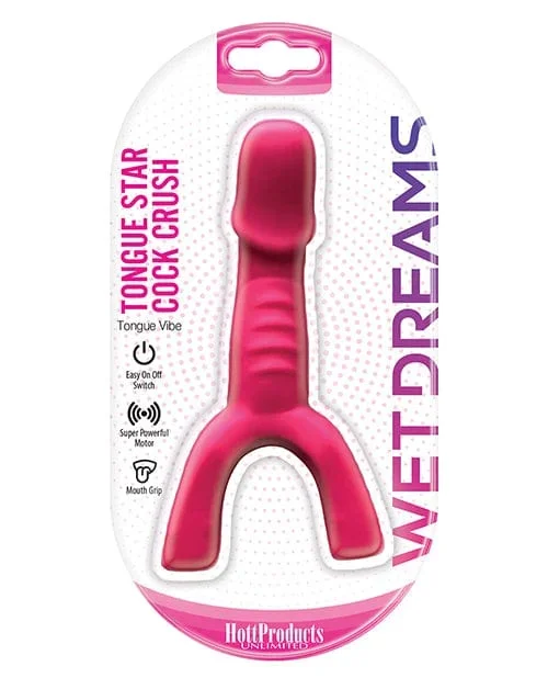 Wet Dreams Tongue Star Cock Crush Vibe – Pink