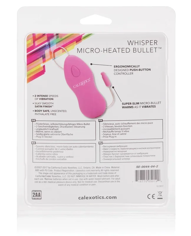 Whisper Micro Heated Bullet – Pink