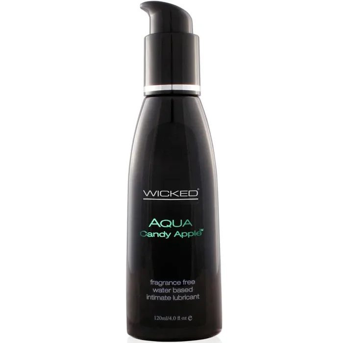 Wicked Aqua Candy Apple Flavored Water-Based Lube 4 oz.