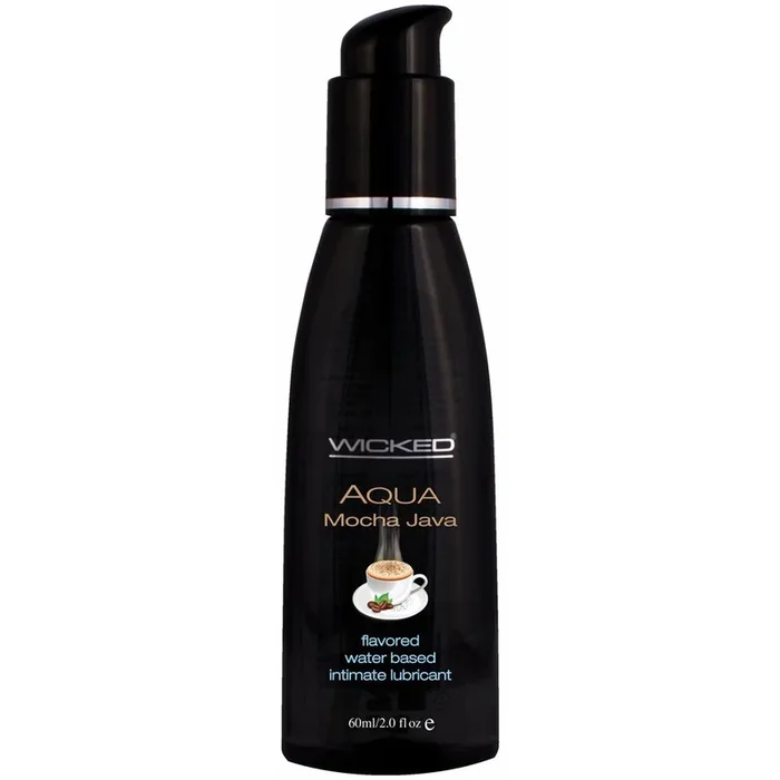Wicked Aqua Mocha Java Flavored Lubricant 2 oz.