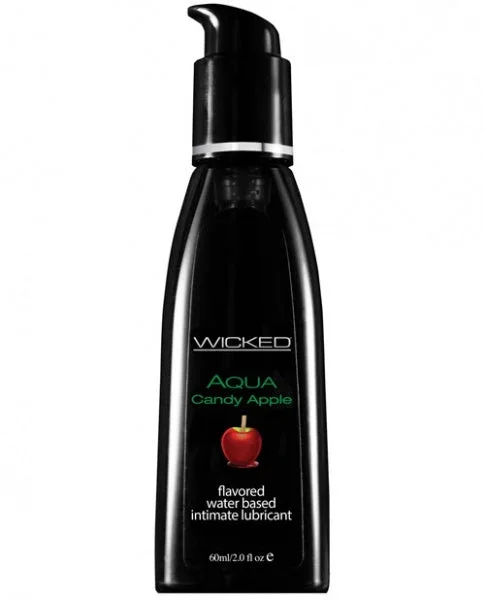 Wicked Sensual Care Aqua Waterbased Lubricant – 2 oz Candy Apple