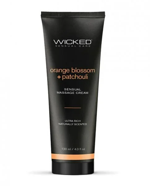Wicked Sensual Care Orange Blossom & Patchouli Massage Cream – 4 oz