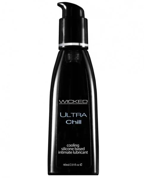 Wicked Sensual Care Ultra Chill Cooling Sensation Silicone Based Lubricant – 2 oz Fragrance Free