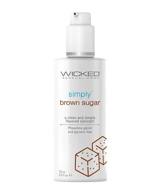Wicked Simply Flavored Lubes Brown Sugar 2.3 Oz