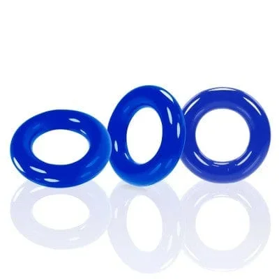 Willy Rings Pool Blue 3-Pack Super-Stretch Cockrings