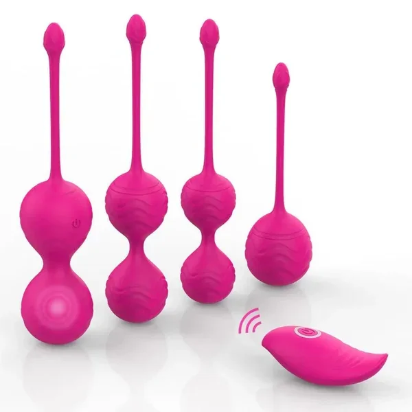 Wireless Remote Vibrating Kegel Balls Combo Set
