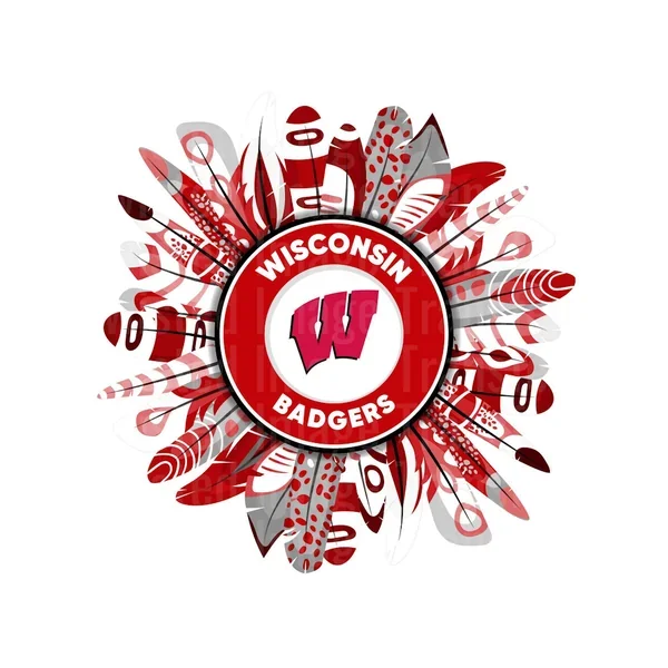 Wisconsin Badgers 20 oz Skinny Straight Tumbler Wrap
