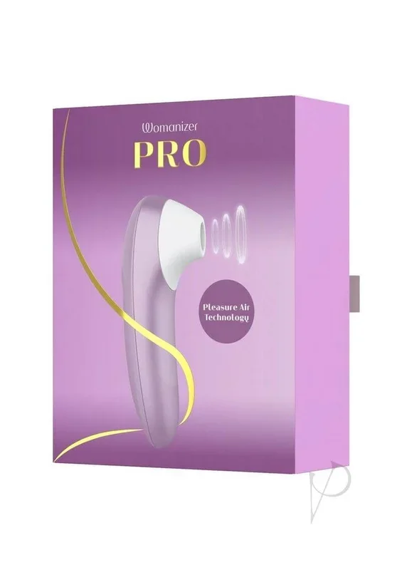 Womanizer Pro Rechargeable Silicone Air Pulse Clitoral Vibrator – Lavender/White