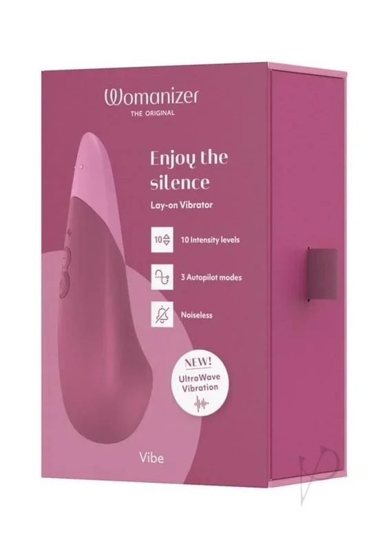 Womanizer Vibe Dusky Pink – Noiseless Clitoral Vibrator with UltraWave Vibration
