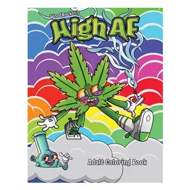 Wood Rocket High AF Coloring Book