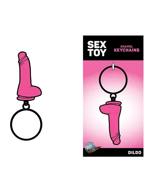 Wood Rocket Sex Toy Dildo Keychain – Pink