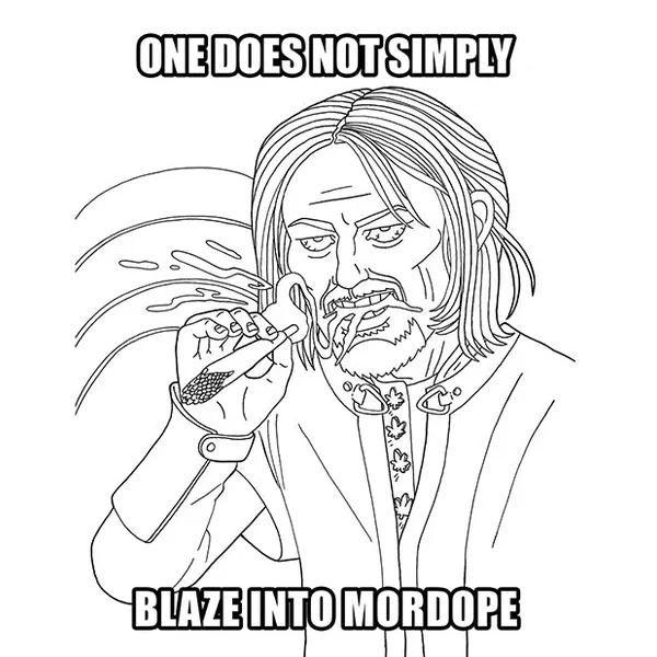 Wood Rocket The Lord of the Smoke Rings Coloring Book