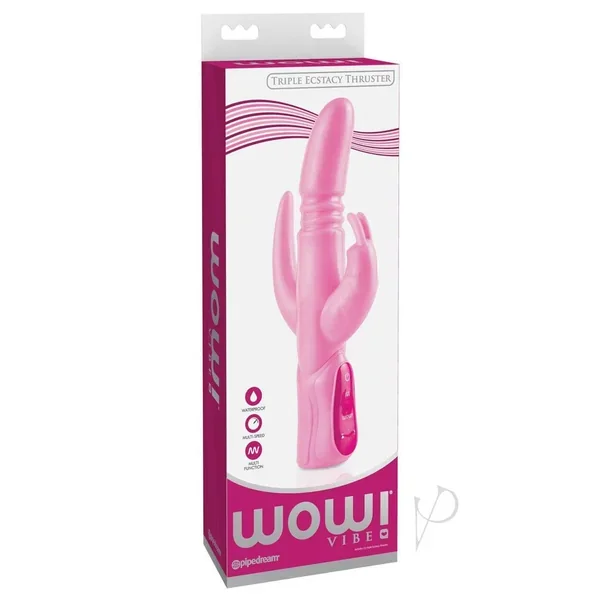 WOW Triple Ecstasy Thruster – Premium Luxury Vibrator with Thrusting Action