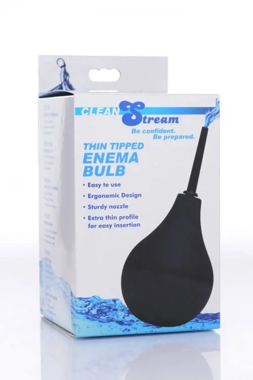 XR Brands Cleanstream Thin Tip Enema Bulb 225 ml – Comfortable and Efficient Cleansing