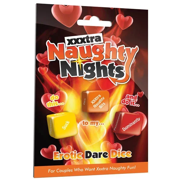 XXXtra Naughty Nights Dice – 3 Erotic Dare Dice Set