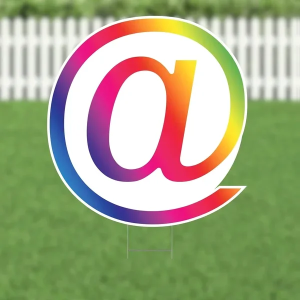 Yard Card Multi-color Number/Symbol 21.5″ | 1ct