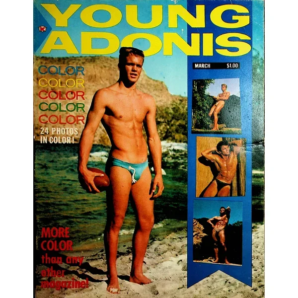 Young Adonis Magazine Male Models March 1963 18+ 050720lm-sh