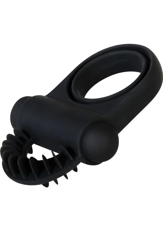 Zero Tolerance Bell Ringer Rechargeable Silicone Vibrating Cock Ring with Clitoral Stimulator and Ball Strap